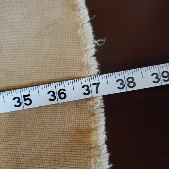 Vtg Newport News Fine Wale Corduroy Slit Raw Hem Maxi Skirt 32 XL Boho Cowgirl - Picture 10 of 10